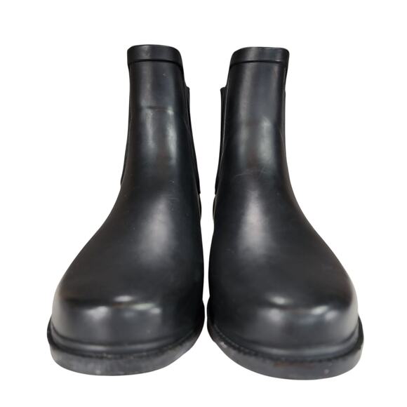 J‎ Crew Chelsea Ankle Boots sz 7 Womens Black Rain Booties Waterproof 7" Work - Picture 4 of 12